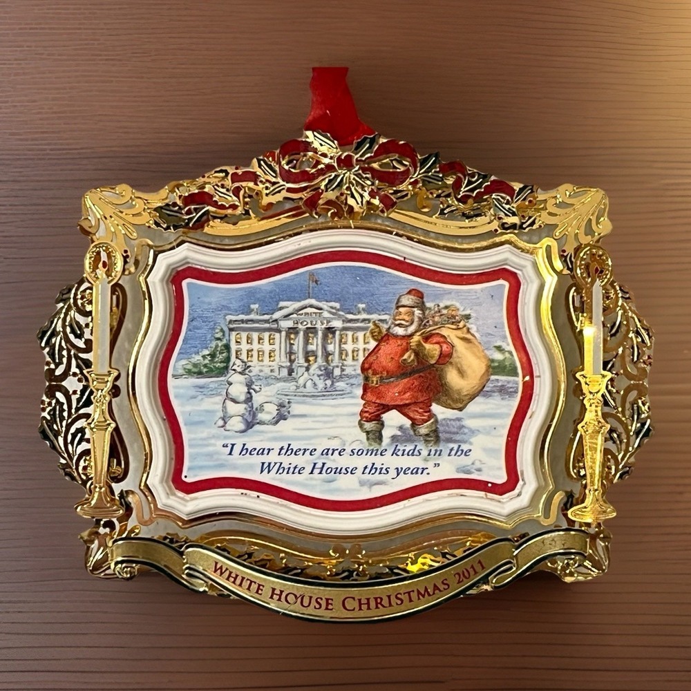 2011 White House Historical Association Christmas Ornament Theodore Roosevelt 3D